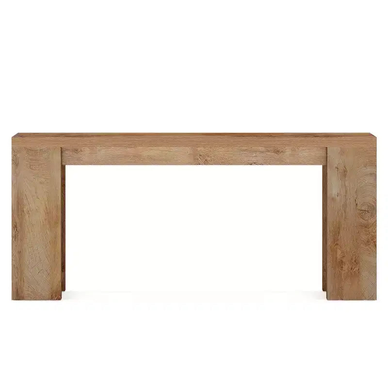 Console stretta marrone, stile rustico 70,9", per 1 persona