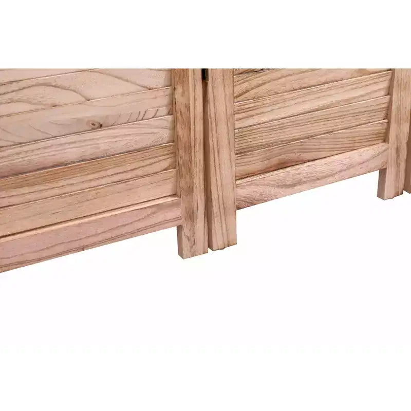 Divisorio autoportante a 1 anta in legno naturale, alto 180 cm