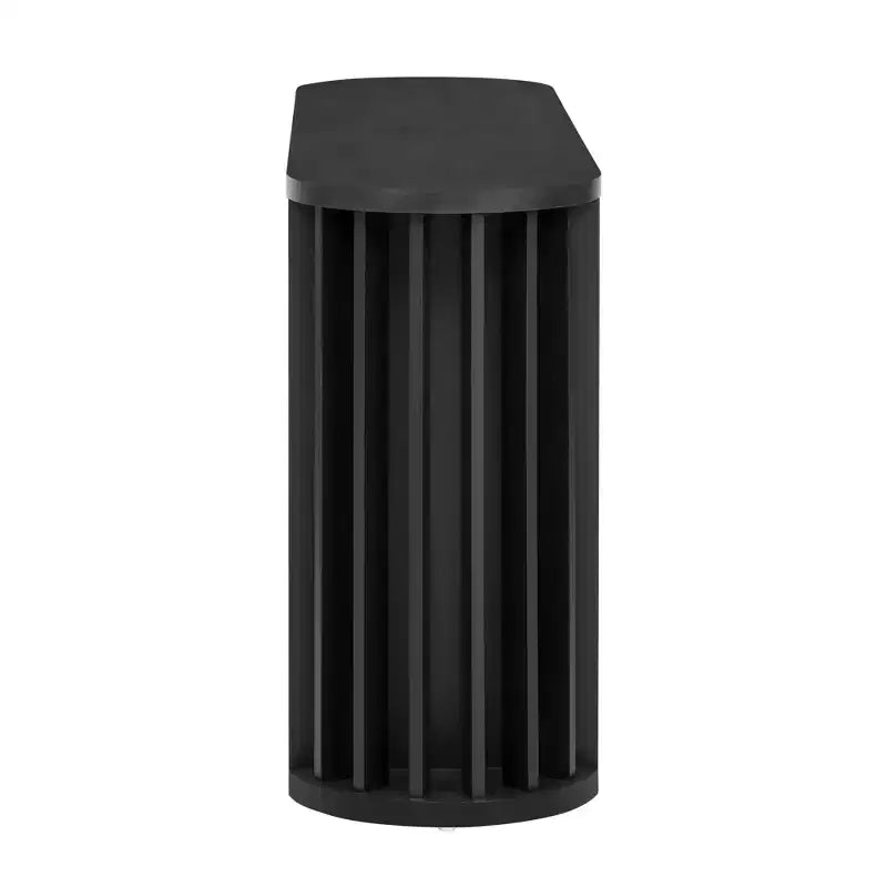 Console Nera Semicircolare con 2 Cassetti Contenitori