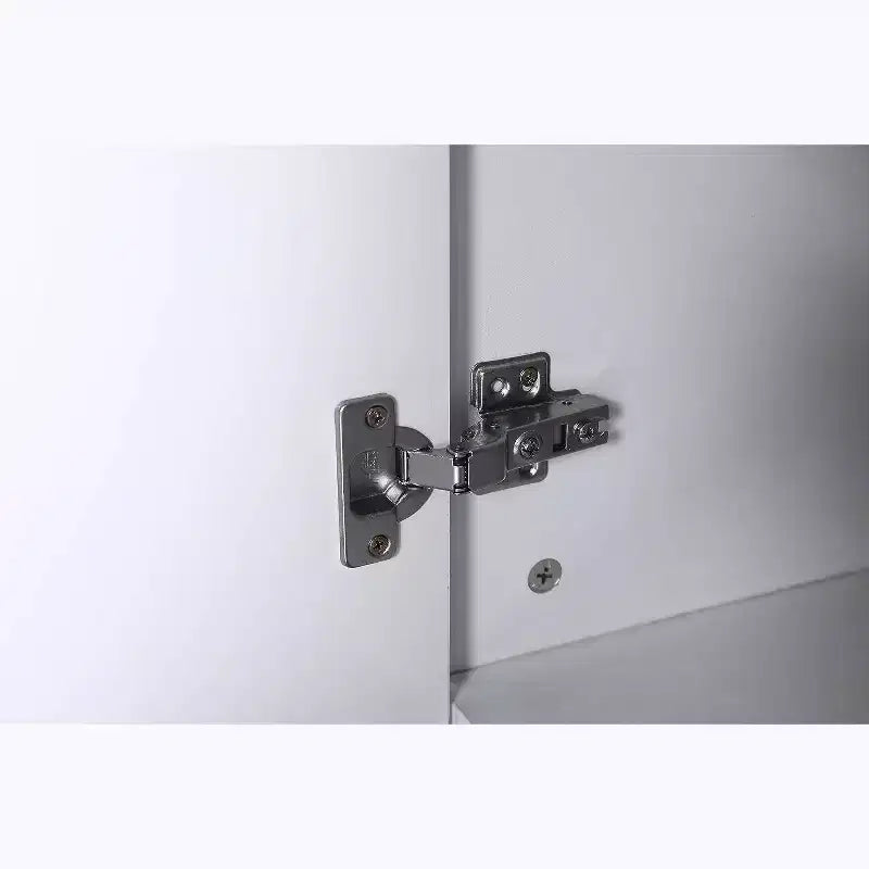 Armadio contenitore in legno bianco a 4 ante per uso domestico