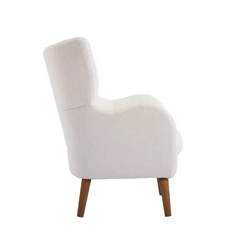 Poltrona singola Ivory Teddy Sherpa