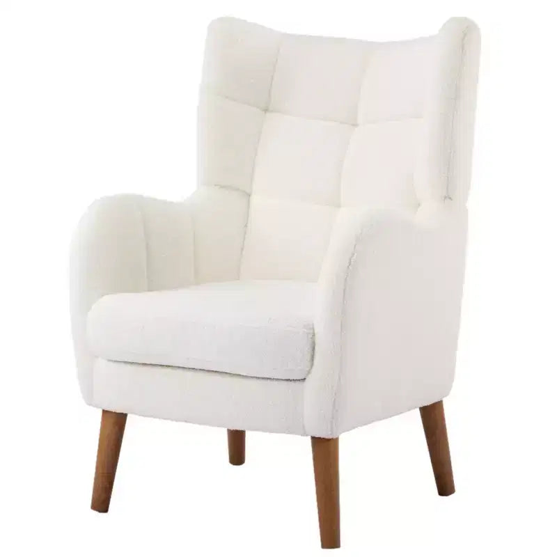 Poltrona singola Ivory Teddy Sherpa