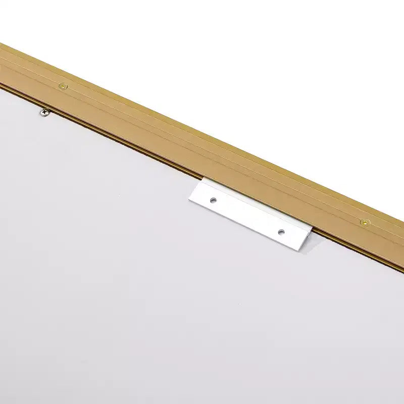 Specchio da parete per bagno a LED, alluminio color argento, 40x30