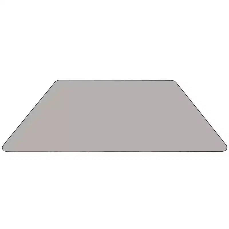 Tavolo trapezoidale per attività, regolabile in altezza – Grigio / Rovere / Rosso / Giallo