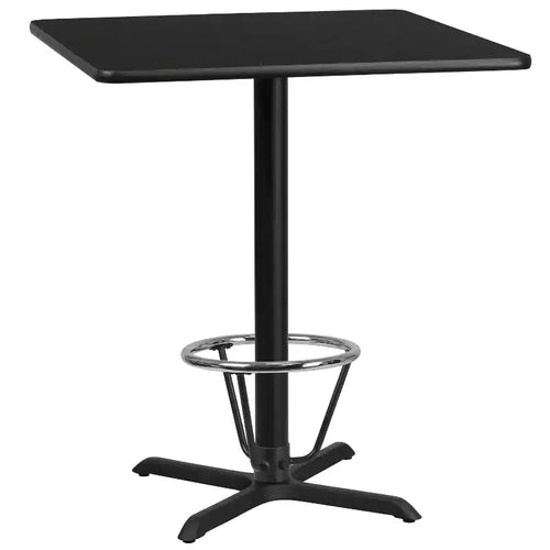 Tavolo bar quadrato in laminato da 91 cm – Nero / Mogano / Naturale / Noce, 4 posti